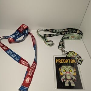 Funko Predator Lanyard and Marvel Civil War Lanyard